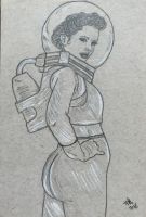 Sexy Female Astronaut